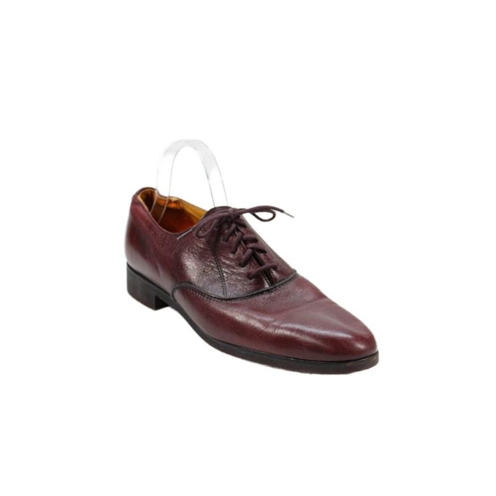 Roots Mens Lace Up Round Toe Leather Oxfords Red Size 10D